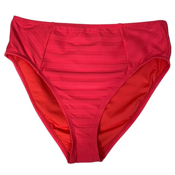 La Blanca SZ 12 Linea Costa Bikini Bottoms Lined Quick-Dry Textured High-Waisted - Picture 3 of 10